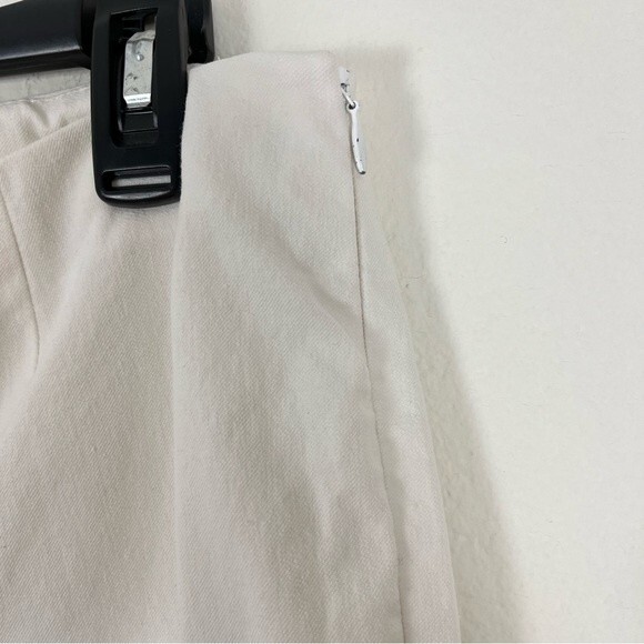 Lafayette 148 New York Cloth Cropped Bleecker Ankle White Pants- Size 8 - Picture 4 of 8